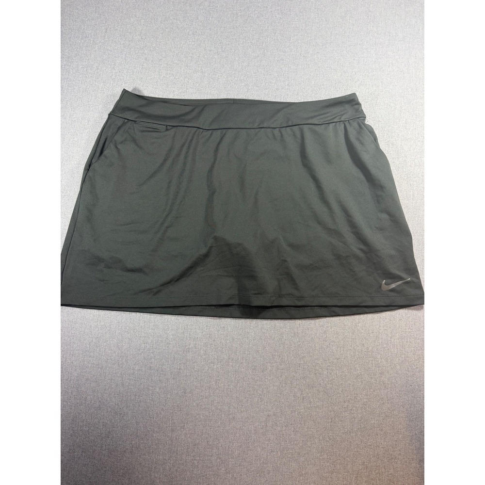 Nike Dri-FIT Women Black Athletic Golf Tennis Skort XXL Pockets